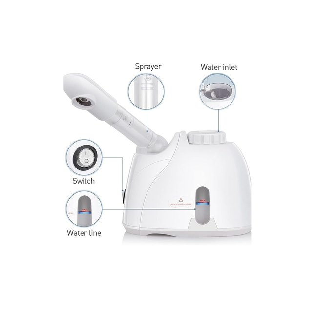 2 in 1 Facial Steamer and Hair Steamer