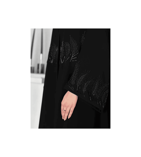 Premium Umbrella Coat Abaya with Elegant Embroidery with Shawl