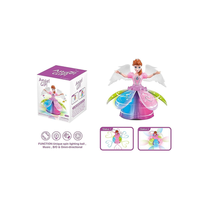 Pretty Angel Rotating Dancing Doll with Lights and Music