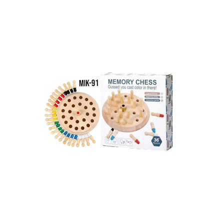 Wooden Memory Chess Game for Kids – Color Matching & Brain Development Toy