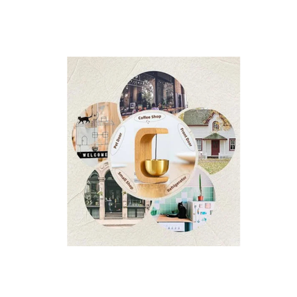 Magnetic Wooden Doorbell