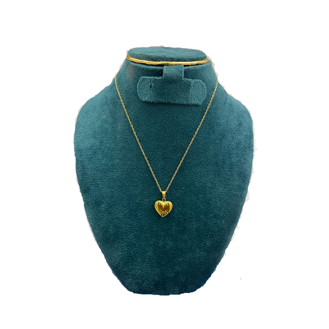 Heart locket necklace