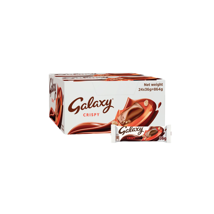 Galaxy crispy chocolate 24 pieces box