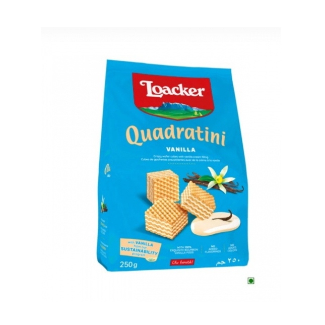 Loacker  Quadratini vanilla chocolate 125g