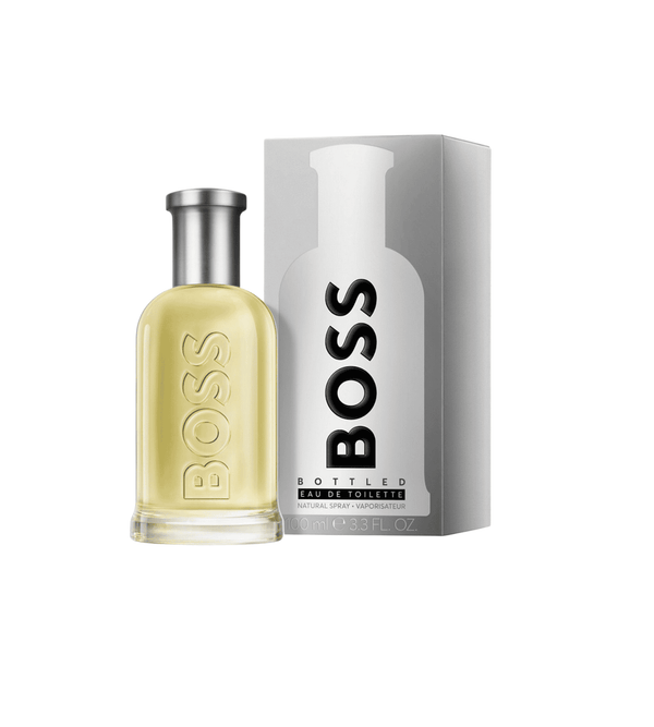 HUGO BOSS Bottled Eau de Toilette for Men – 100 ml Long-Lasting Fresh Woody Fragrance