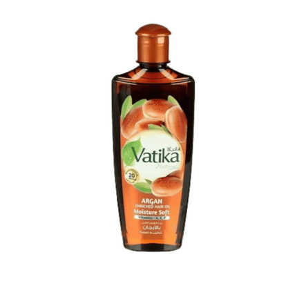 Vatika Naturals Argan Enriched Hair Oil – Moisture & Softness (200 ml)