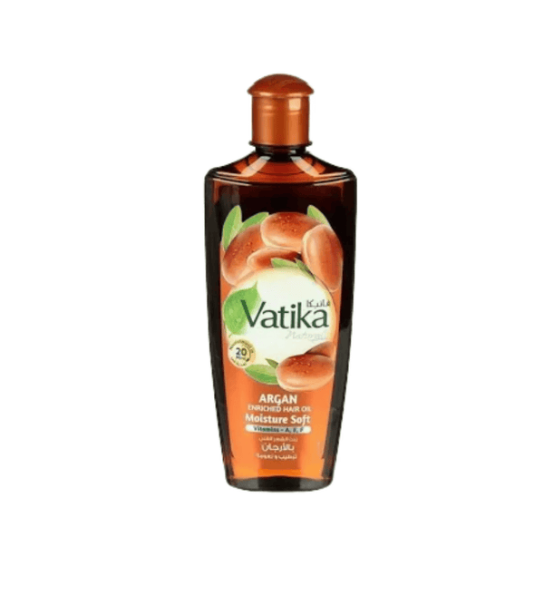 Vatika Naturals Argan Enriched Hair Oil – Moisture & Softness (200 ml)