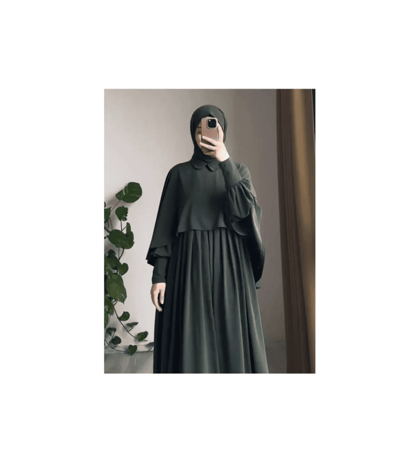 Emerald Breeze Imported Gulf Abaya with Shawl