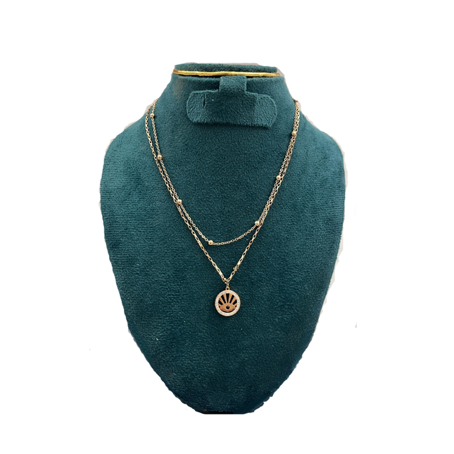 Double  layer pendant neckles