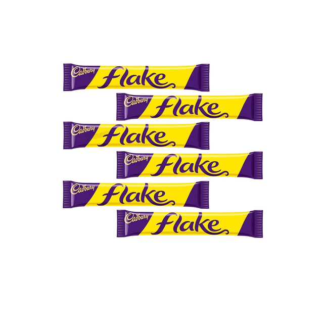 Cadbury Flake Chocolate Bar – Crispy Milk Chocolate (Pack of 6 Pieces)