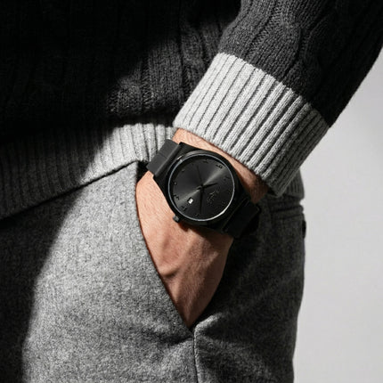 SABR Silicone Strap Watch with Date Display