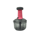 Black and pink kitchen tool on a white background